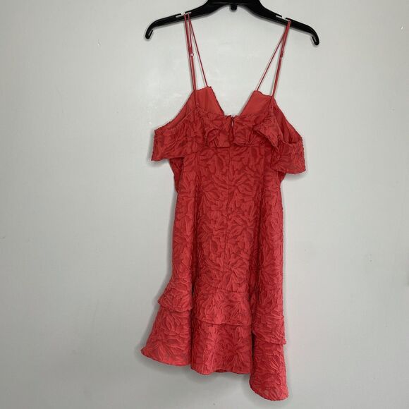 C/MEO Collective Dress Women Large Mini Red Strappy Ruffle More to Give - Picture 7 of 9